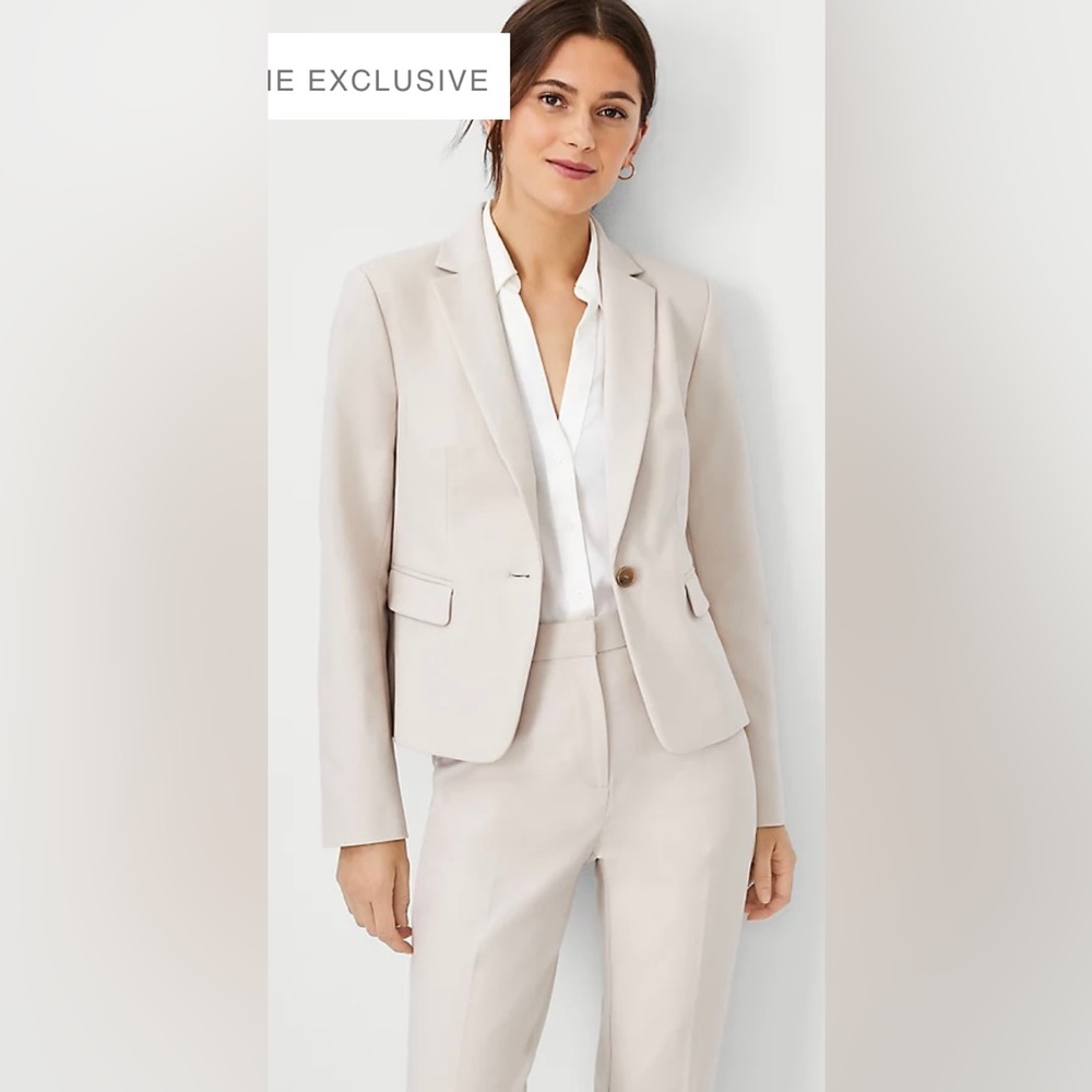 Ann Taylor One Button Blazer Size 14